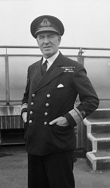 Almirante Harold Burrough. Jefe de la Fuerza Naval