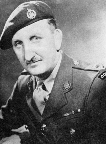 Teniente Coronel Charles Newman. Comandante en Jefe del Comando durante el ataque a St. Nazaire. Condecorado con la Cruz Victoria