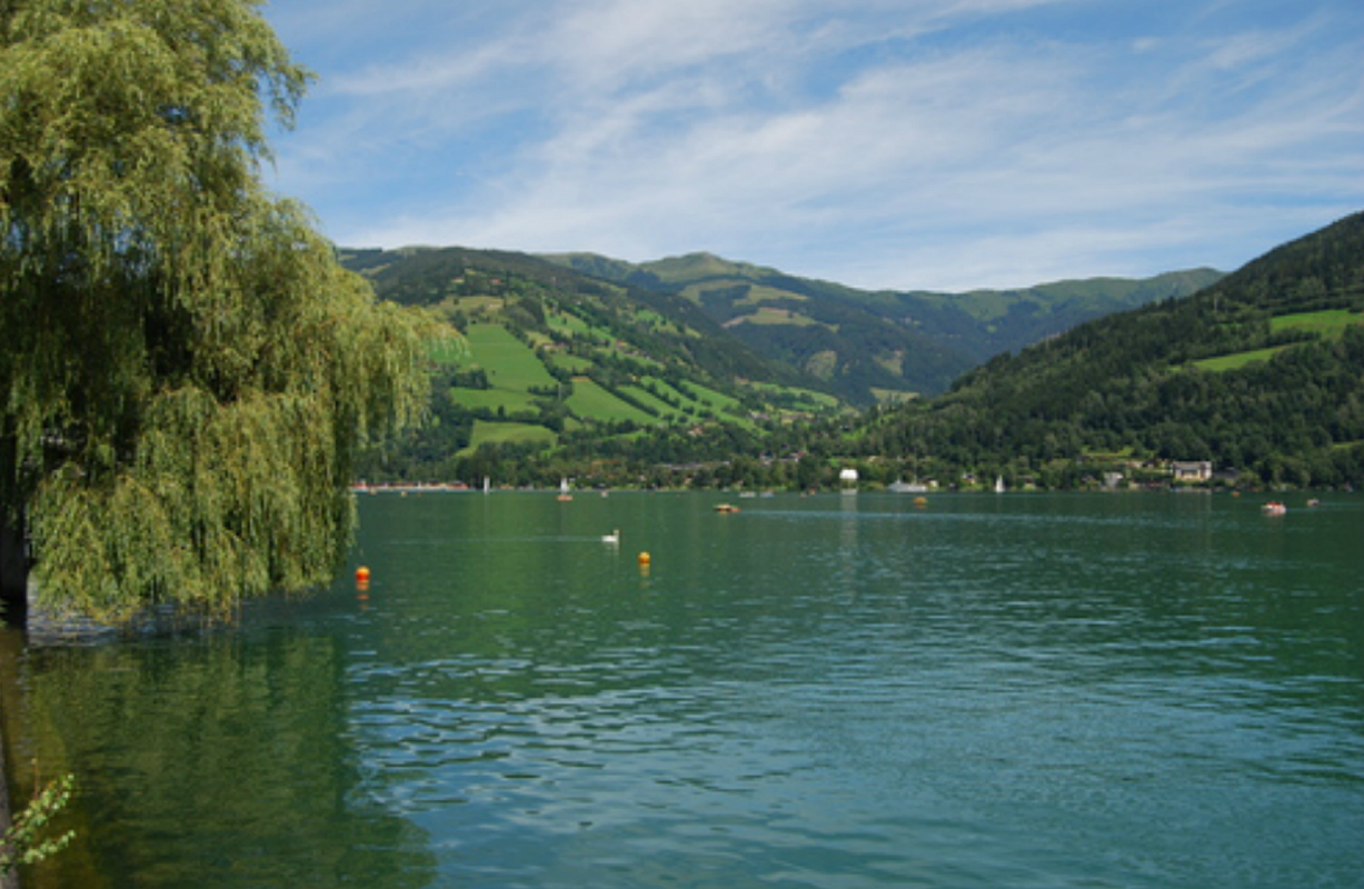 El lago Zeller See en la realidad y en la serie