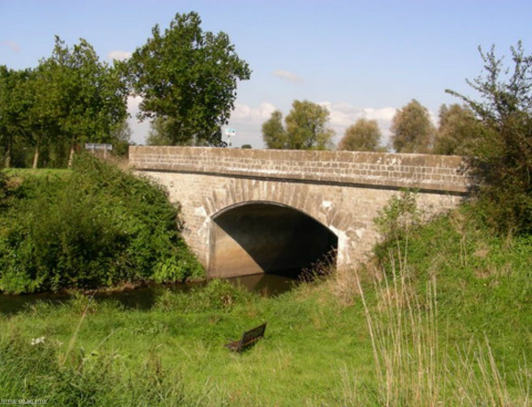 El puente de Merderet, en las inmediaciones