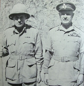 El Coronel Wingate y el General Wavell en 1942