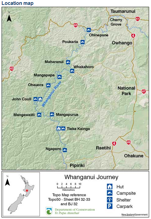 Whanganui Journey - Información básica, Route-New Zealand (4)