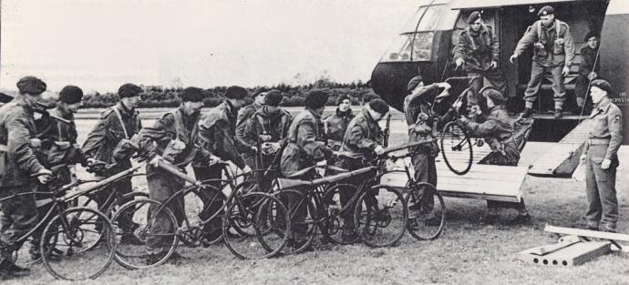 El uso de bicicletas también fue común en las unidades de reconocimiento