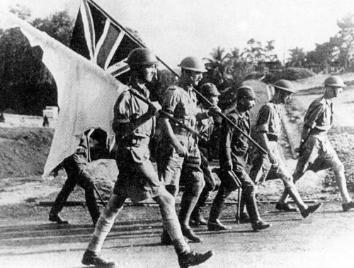 Capitulación de las Fuerzas Británicas en Singapur. 1942