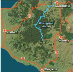 Whanganui Journey - Información básica, Route-New Zealand (3)