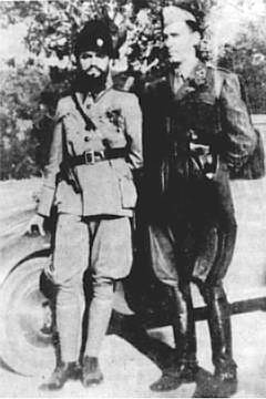 El Comandante Momocilo Dujic con un Oficial italiano