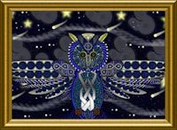 Celtic owl Painting
