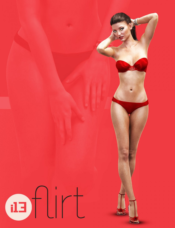 00 main i13 flirt female pose collection for the