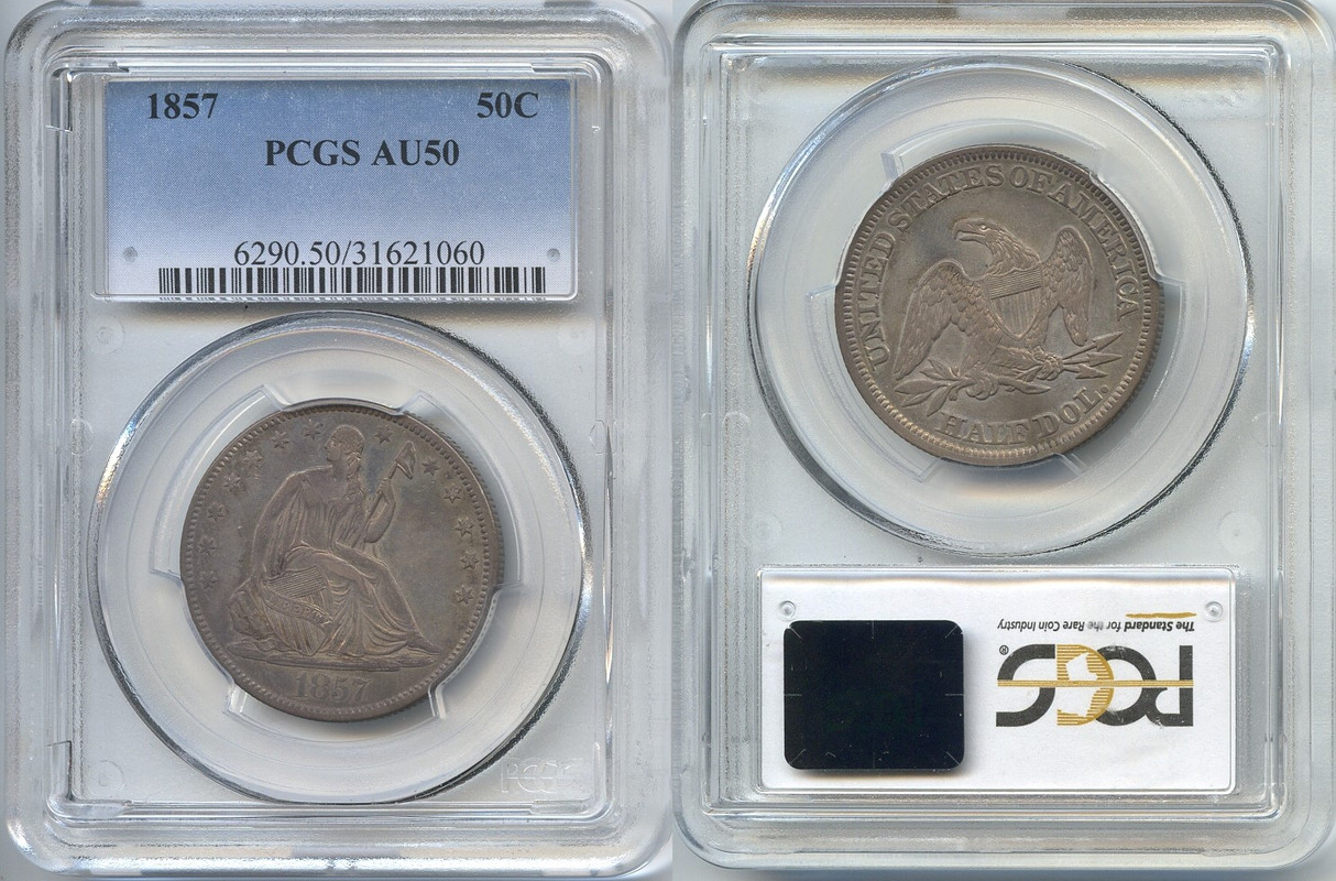 GFRC Open Set Registry - Jonjrl Coins 1857 Seated  50C