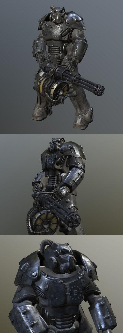 Fallout Power armor X 01 3 D Model