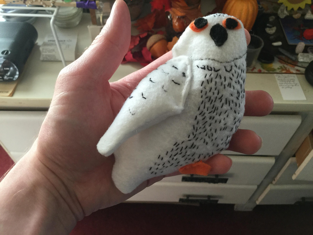 snowy owl plushy