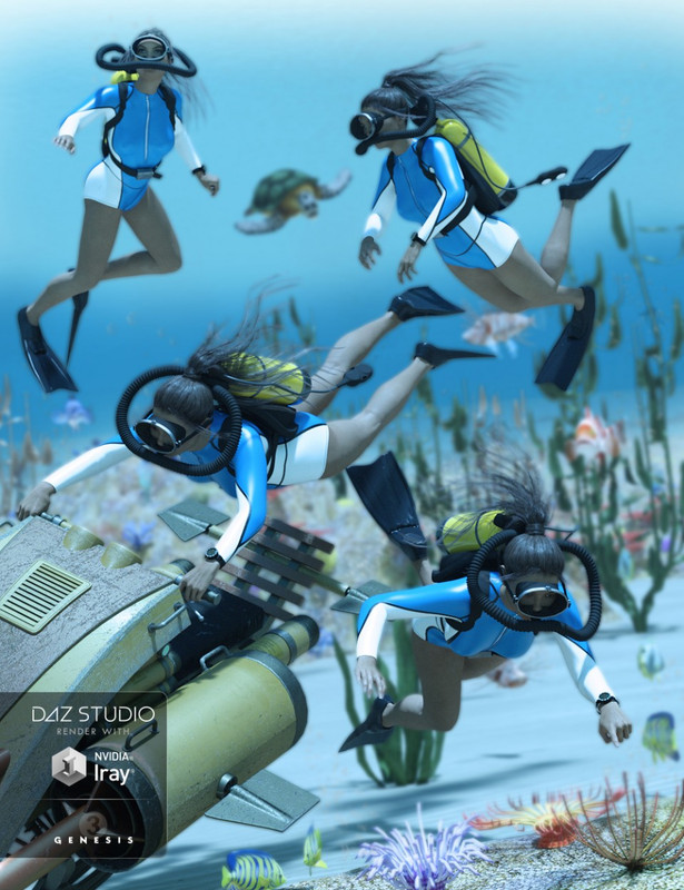 Underwater Explorer Poses for G3