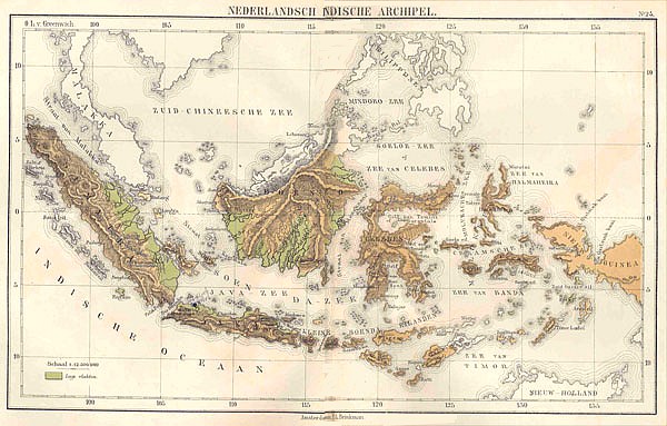 kaart Indische archipel