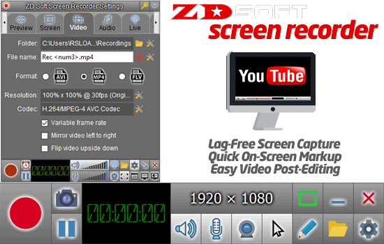 ZD Soft Screen Recorder 11.6.5 instaling