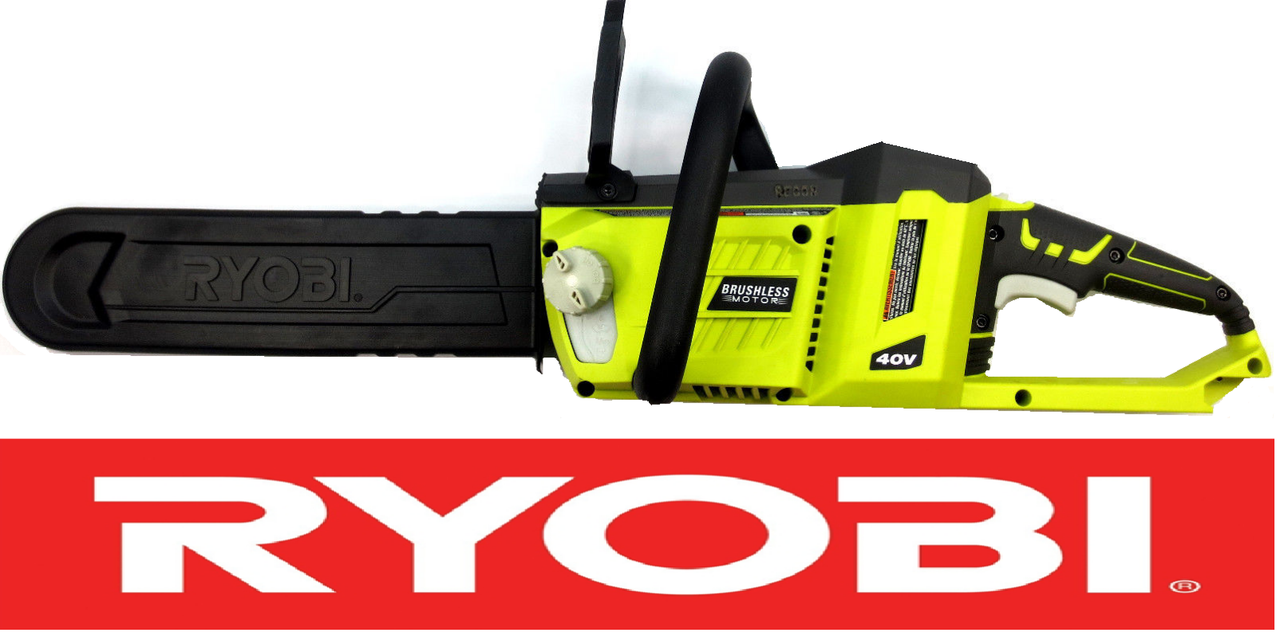 Ryobi 40v Cordless Brushless Chainsaw W 14 Inch Bar And Chain Ry40502