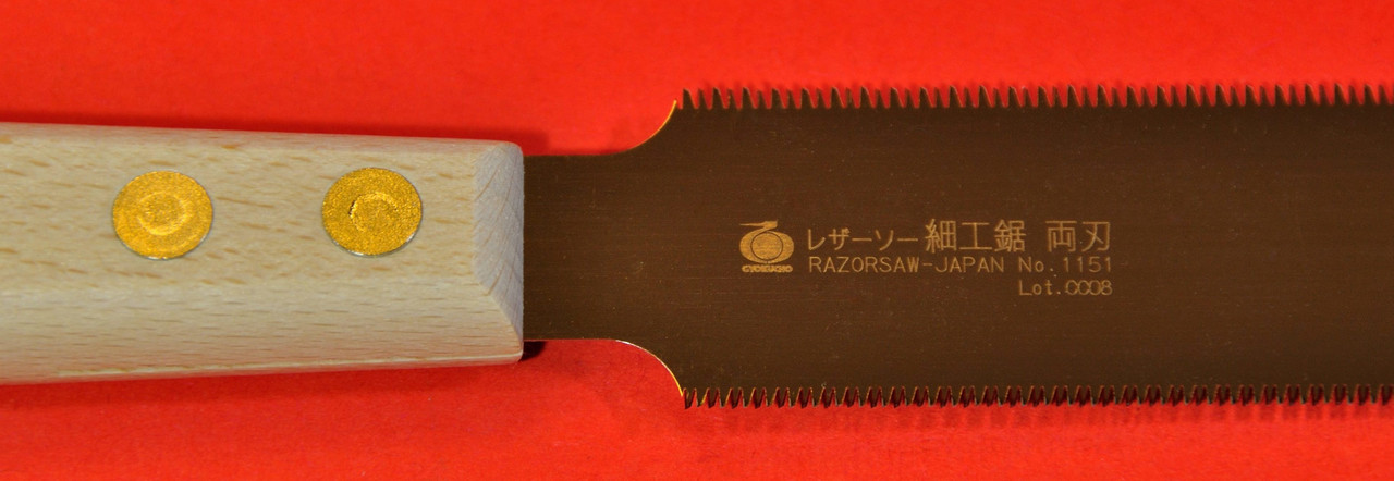 F/SGyokucho Razorsaw Flush Cutting Double Edge Saw 125mm with Wood Handle