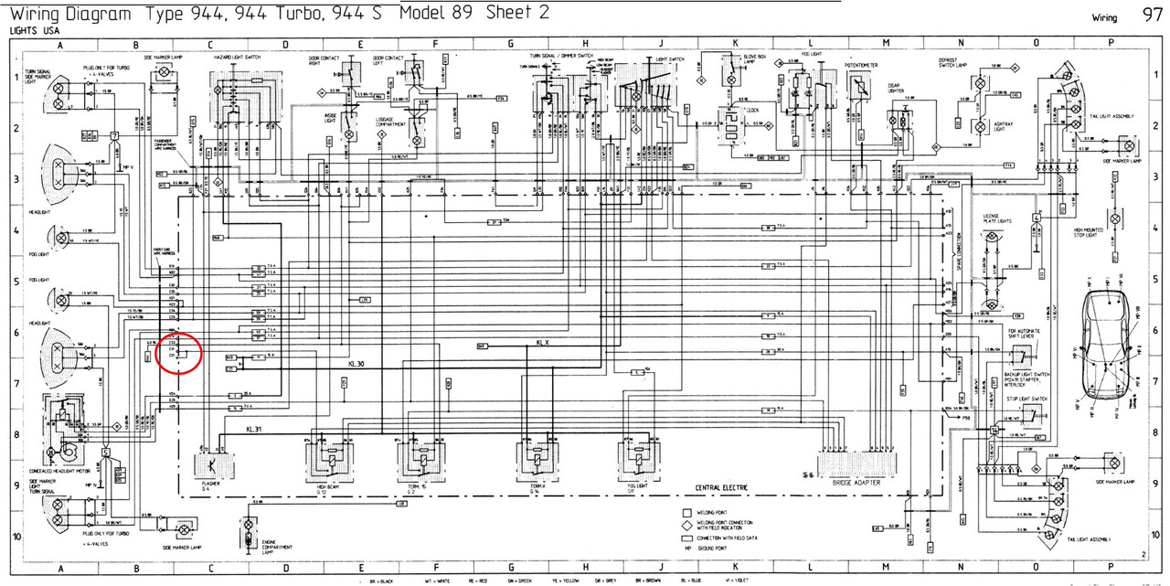 Porsche 944 Fuse Box Problem - Wiring Diagram