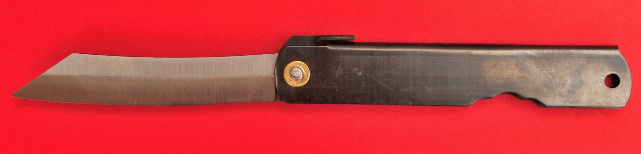 Messer Japanisch Klapp Taschen Higonokami Nagao Stahl Kohlenstoff 100mm