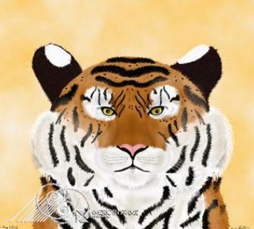 big cat tiger painting