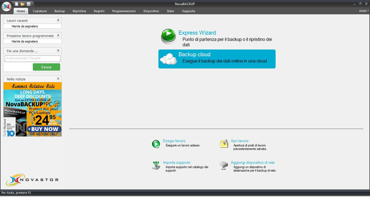 NovaStor NovaBACKUP PC v17.0 Build 1711 - Ita