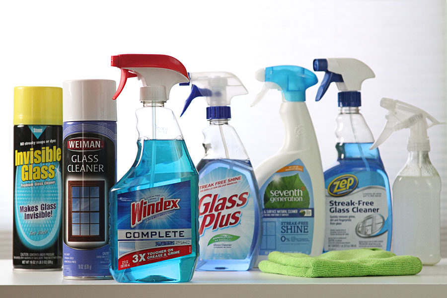 There are so many options of products for cleaning glass