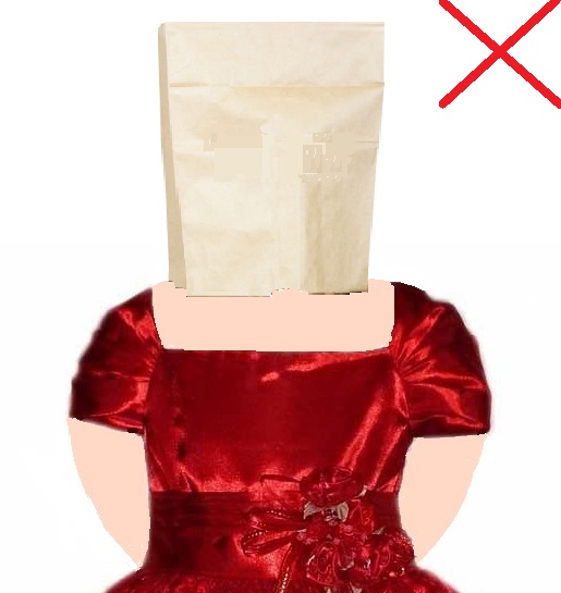 Red Satin Christmas Dress bag x