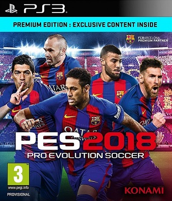 [PS3] Pro Evolution Soccer 2018 (2017) - FULL ITA
