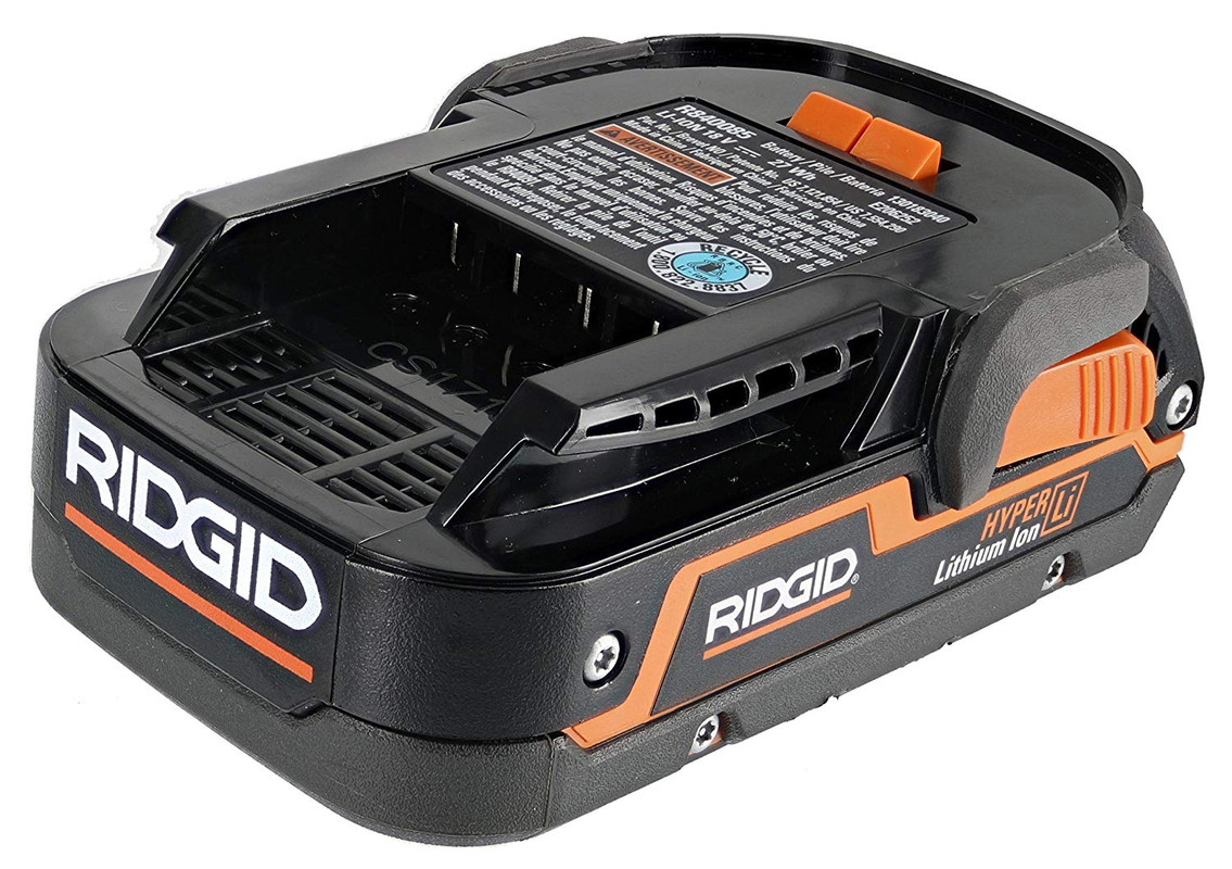 NEW RIDGID 18V HYPER LITHIUM BATTERY WITH FUEL GAUGE - R840085 | EBay