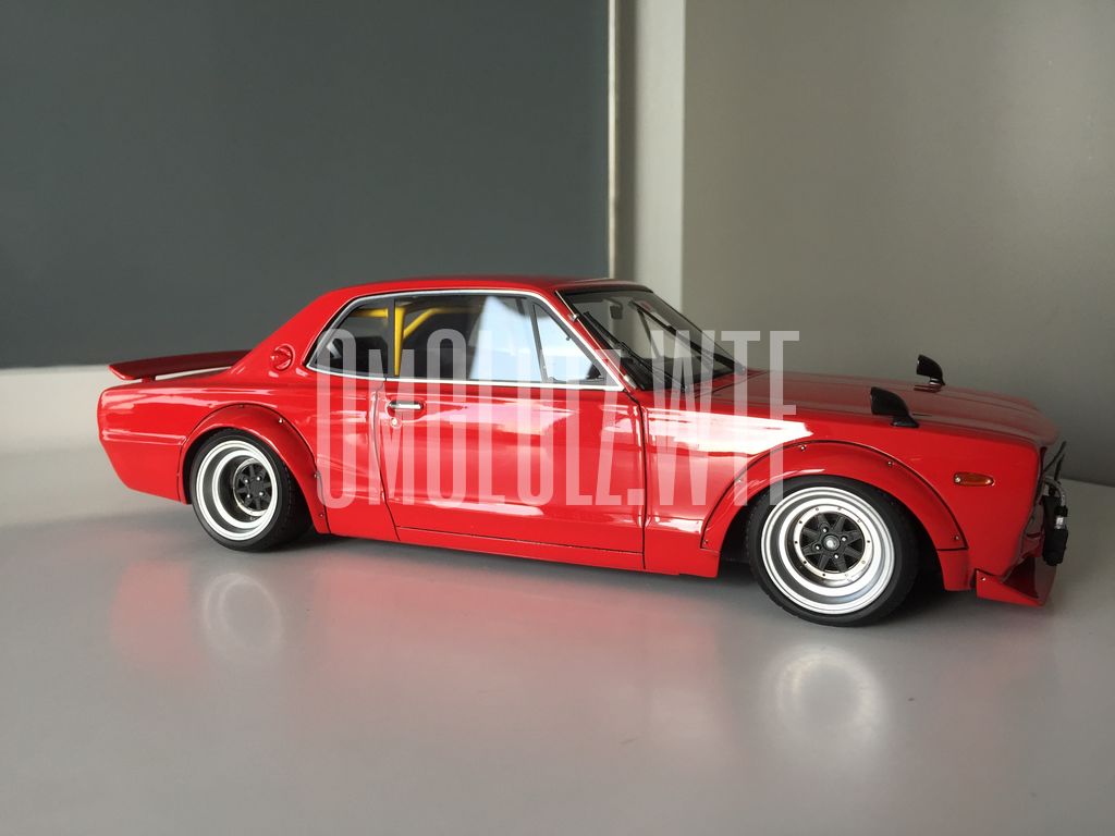 Ignition Model 1:18 LB-Works Hakosuka 2Door Red - OmG Lulz WTF!