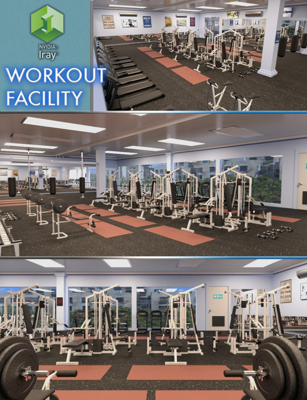 00 main workout facility daz3d