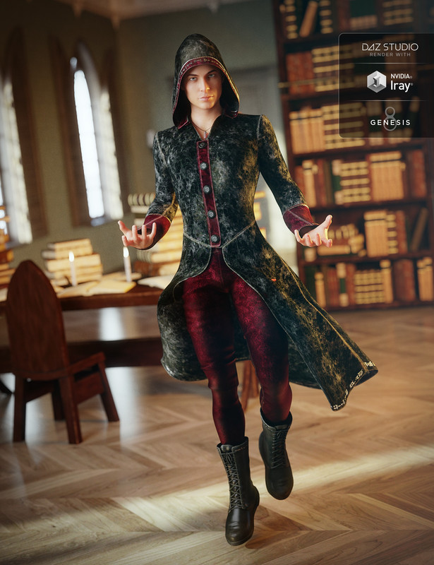 Wizard Apprentice Outfit for Genesis 8 Male(s)