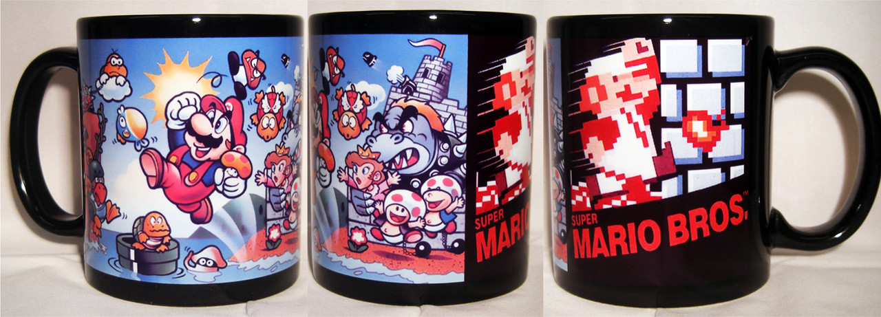 SUPER MARIO BROS retro coffee MUG CUP ART Nintendo NES | eBay