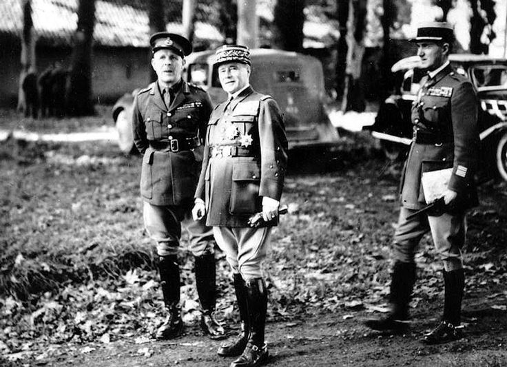 Lord Gort con el Mariscal Gamelin en Francia, en los albores de la Segunda Guerra Mundial