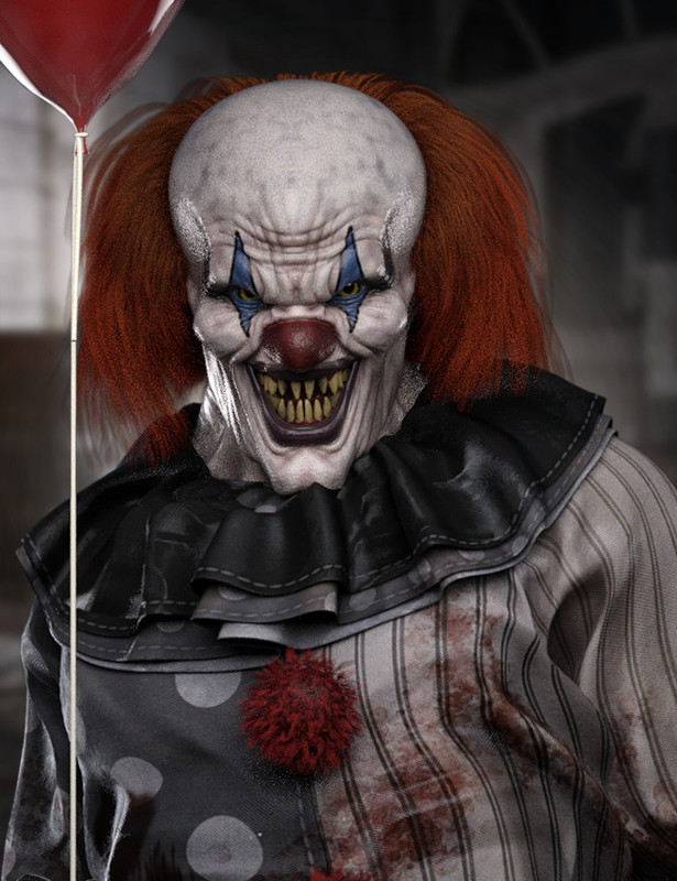 Evil Clown HD for Genesis 8 Male
