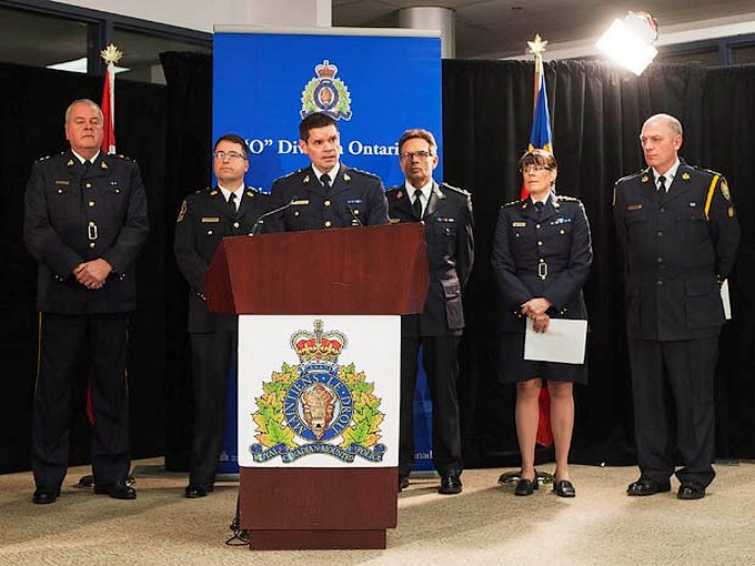 Arrestatieteam Canadese politie