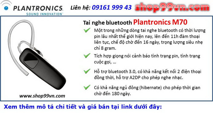Phân phối tai nghe bluetooth cao cấp Plantronics, Sony, Motorola, ... - 7