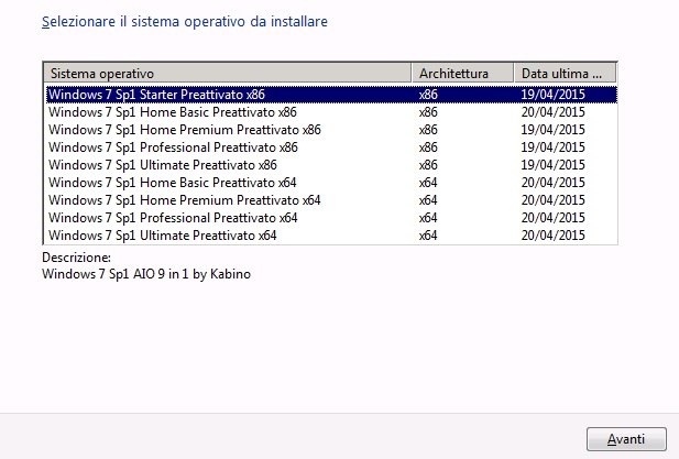 Microsoft Windows 7 Sp1 AIO 9 in 1 - Agosto 2015 - Ita