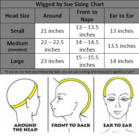 Wig Head Size Chart