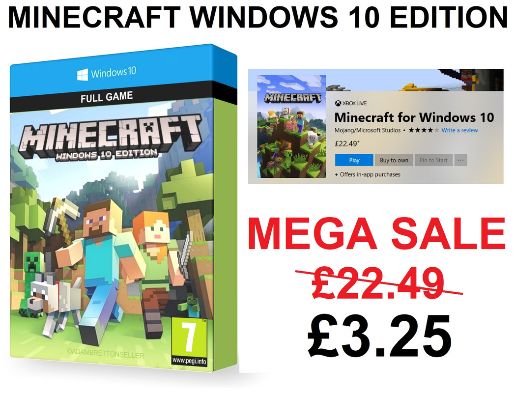 minecraft windows 10 edition full game free download