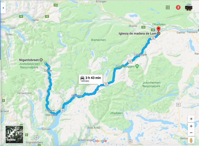 Fiordos Noruegos 2017 - Blogs de Noruega - Día 4. Sognefjell Road, iglesia de Lom y glaciar Nigardsbreen (3)