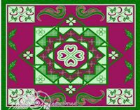 Celtic garden knot painting