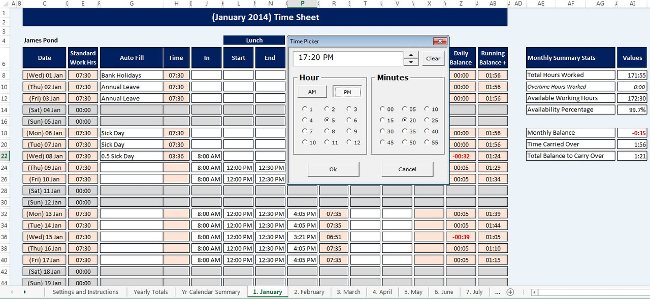 details about employee staff time sheet calendar reusable microsoft excel spreadsheet microsoft time sheets