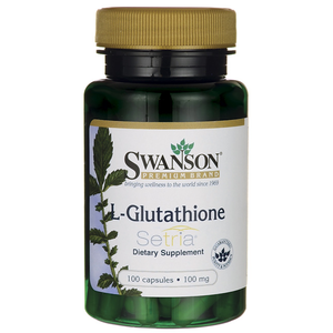  [100 Kapsul] L-Glutathione Swanson Gluta Glucogen Putih Skin Whitening