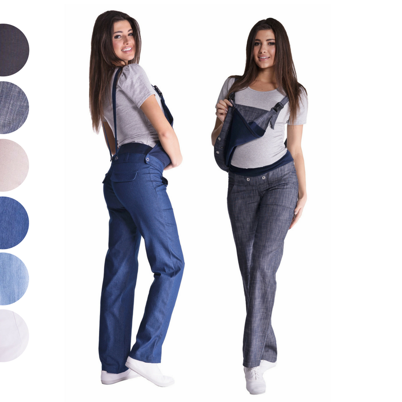 2 In 1 Schwangerschaft Umstandshose Latzhose Jeans Denim Umstandsjeans Ebay