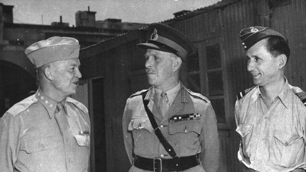 Lord Gort con el General Dwight Eisenhower