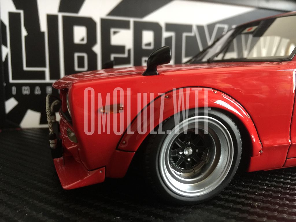 Ignition Model 1:18 LB-Works Hakosuka 2Door Red - OmG Lulz WTF!