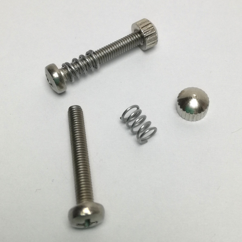 Vintage NOS NEW pair 2 Campagnolo frame dropout adjuster screws short model